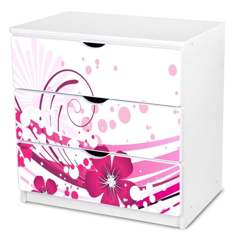 Becks komoda Flower Pink